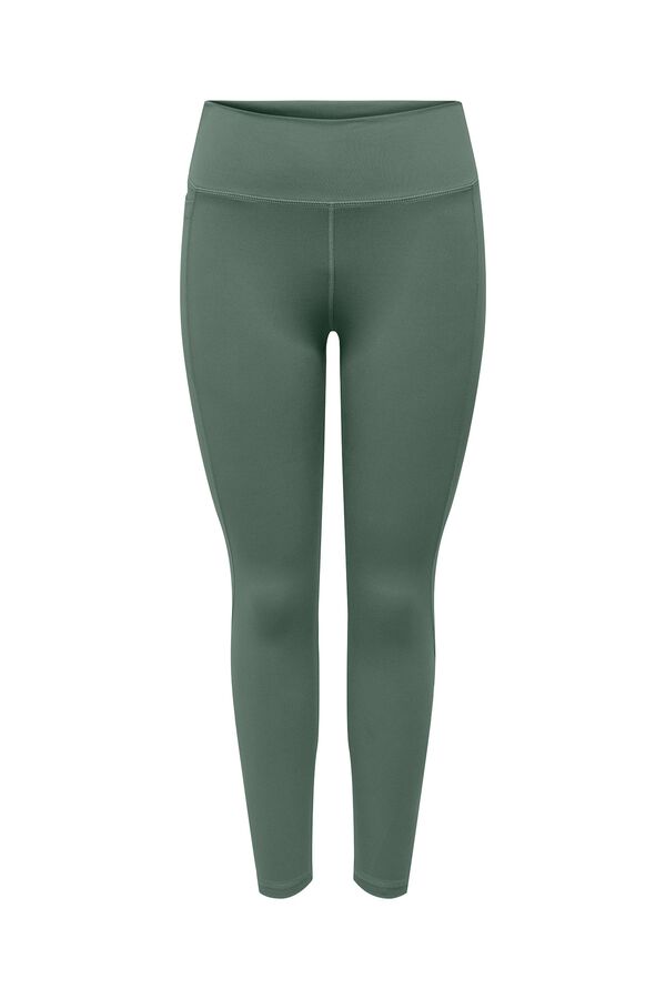 Only Play Legging cintura alta y bolsillo lateral. verde