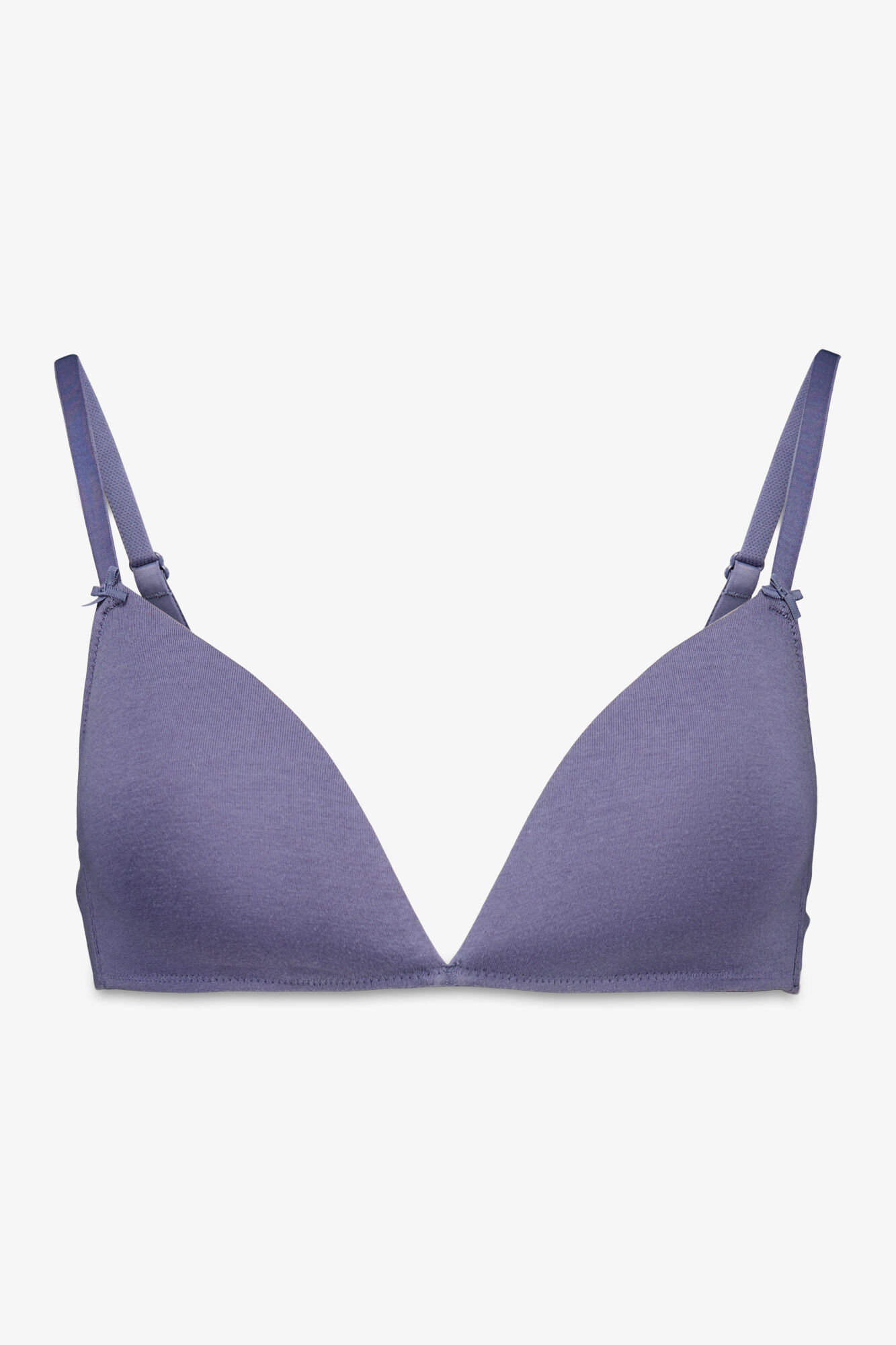 Women'secret Plavi pamučni trouglasti grudnjak CHARMING