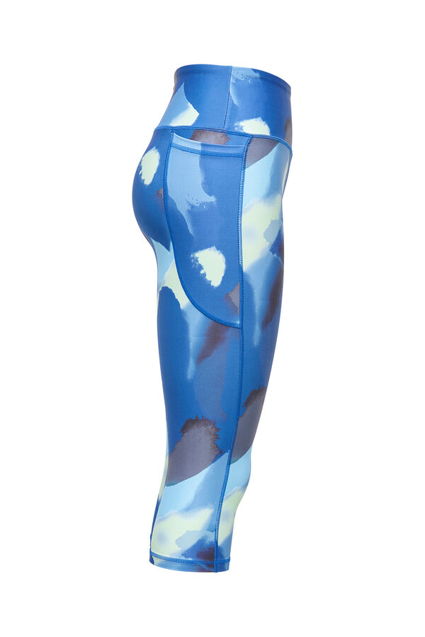 Only Play Leggin capri tiro alto B-Dry azul