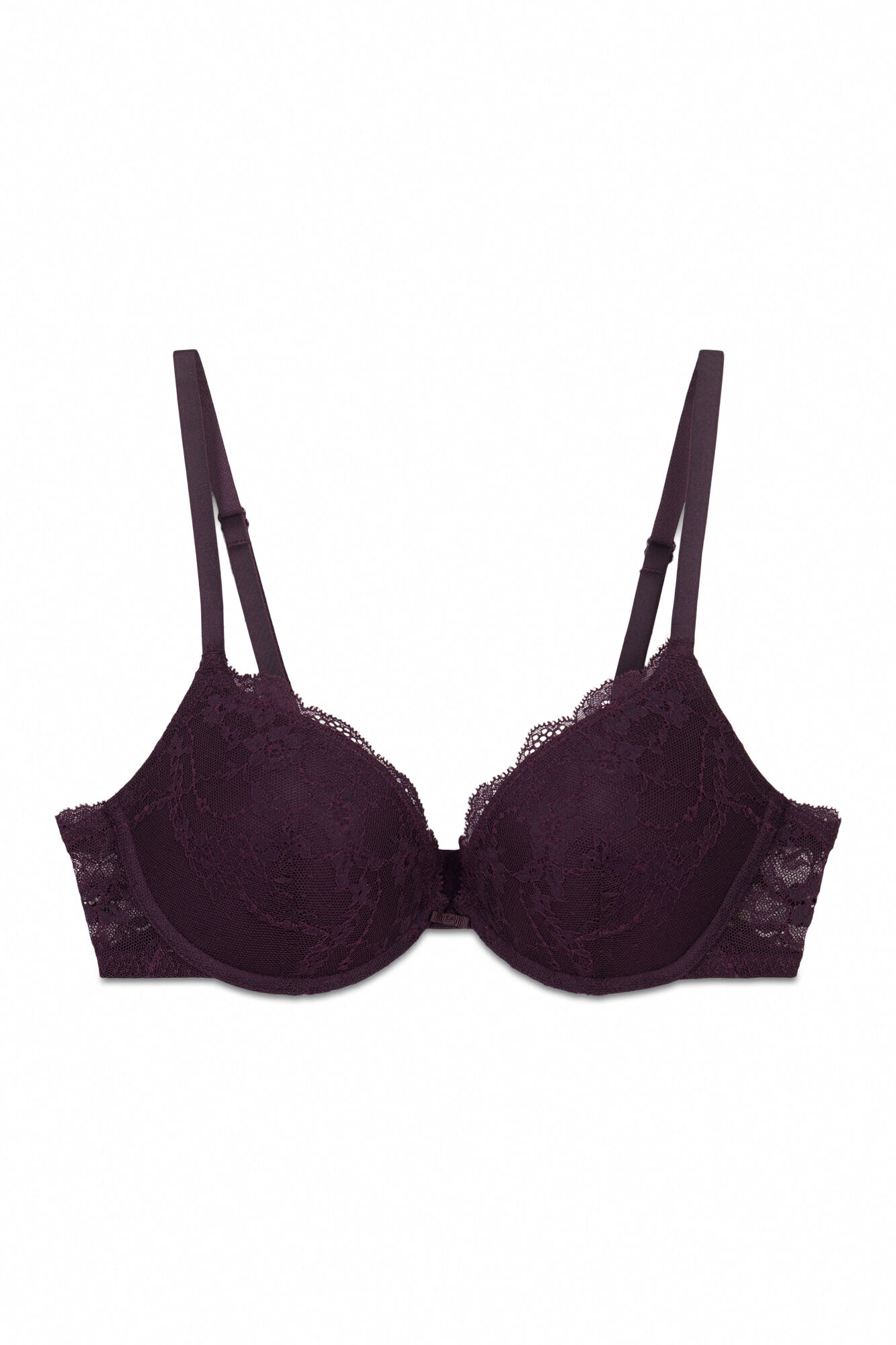 Women'secret Ljubičasti čipkasti push-up grudnjak GORGEOUS