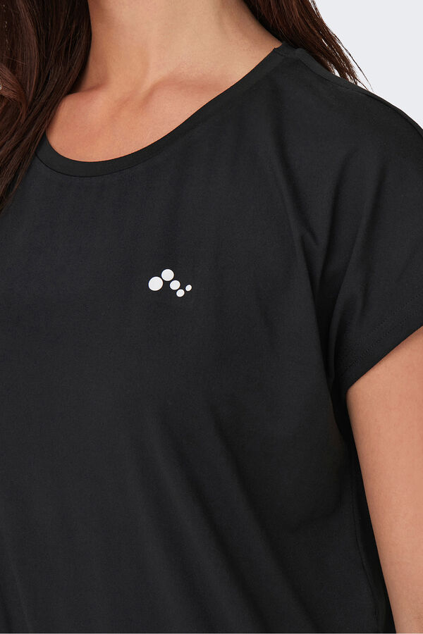 Only Play Camiseta manga corta deportiva negro