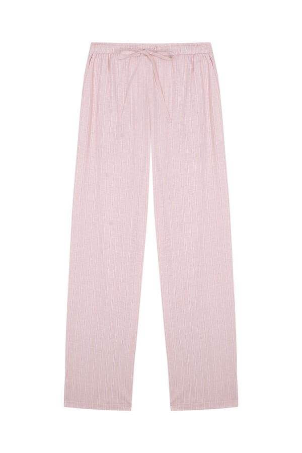 Women'secret Roze duge pantalone na pruge Roze