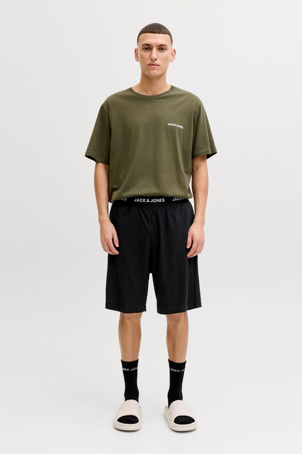 Jack & Jones Conjunto pijama corto verde