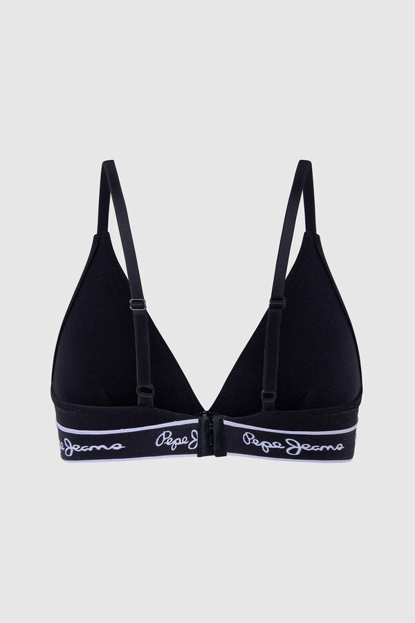 Pepe Jeans Sujetador en algod&oacute;n y modal negro