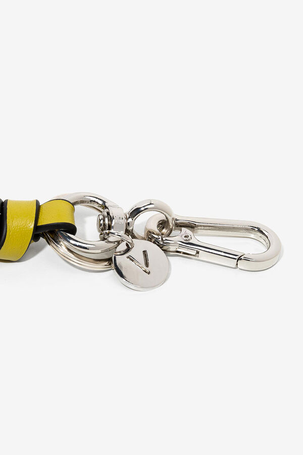 Vilanova Quilted Heart Keychain red