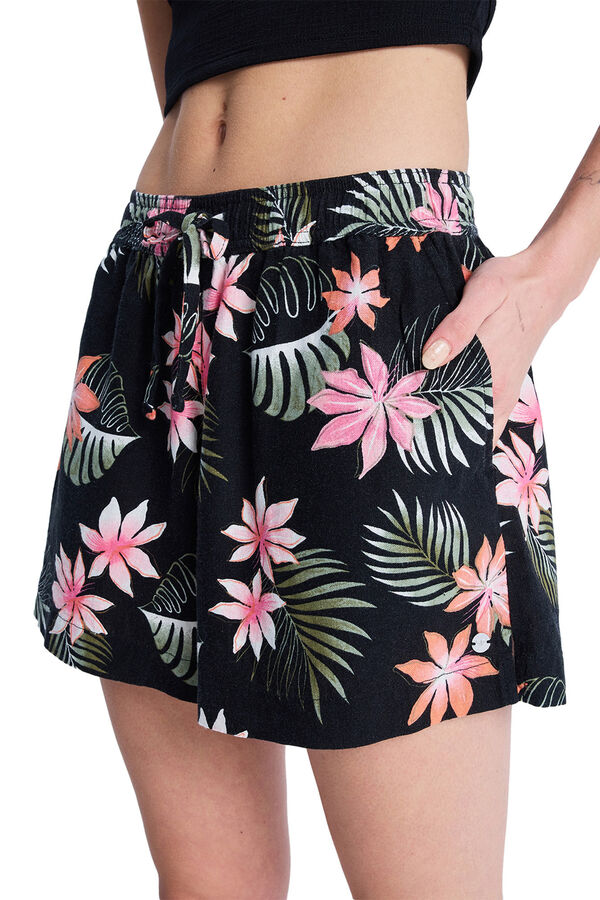 Roxy Short playa cord&oacute;n tropical verde