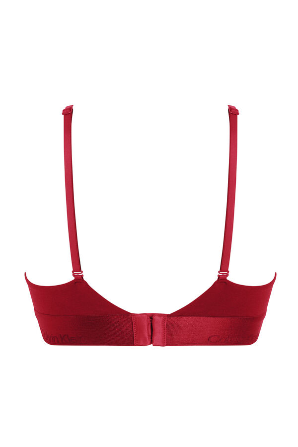 Calvin Klein CK logo triangle bra rouge