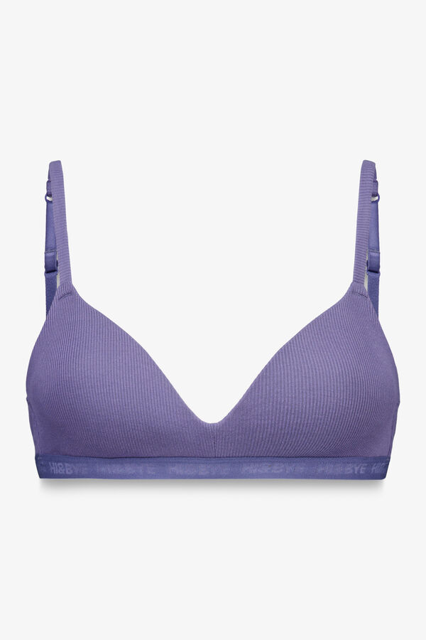 HI&BYE Plavi fiksni punjenje trouglasti grudnjak  Plava