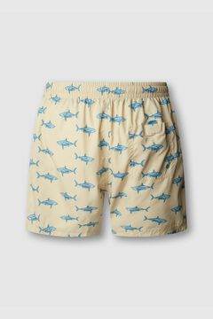 Pepe Jeans Fato de banho regular com cord&atilde;o estampado de tubar&otilde;es