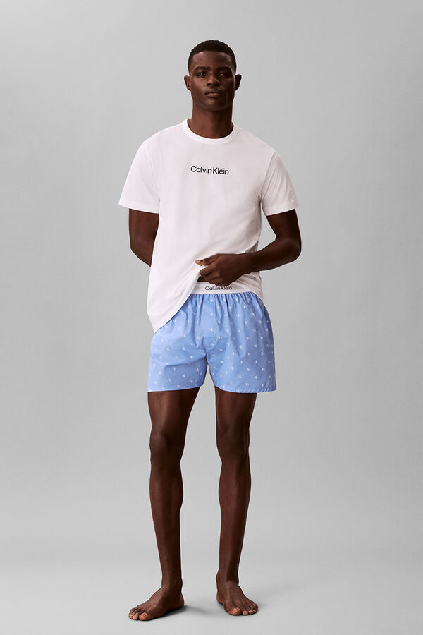 Calvin Klein Conjunto pijama corto rayas estampado