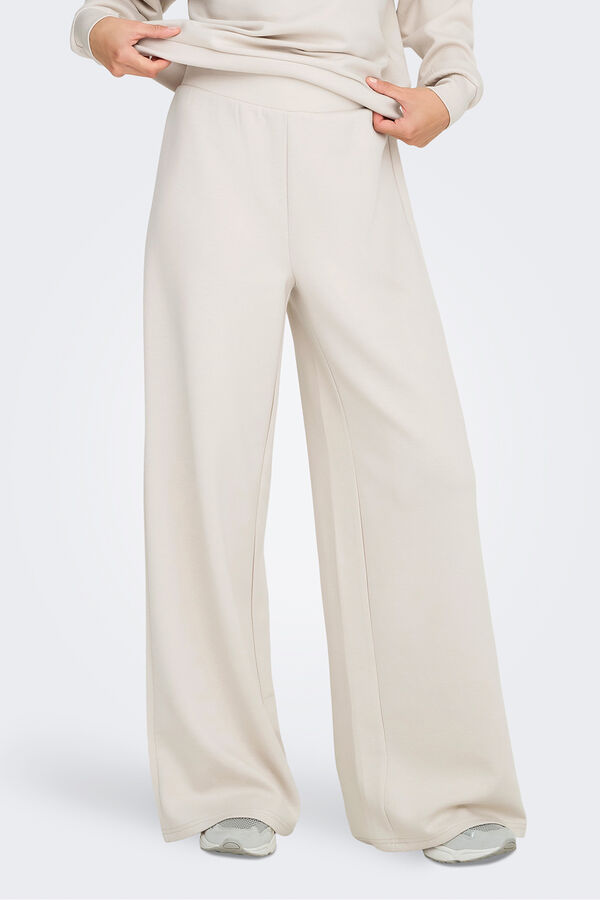 Only Play Pantal&oacute;n largo de chandal pata ancha gris