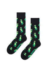 Happy Socks Unisex Inflatable Dino Socks black