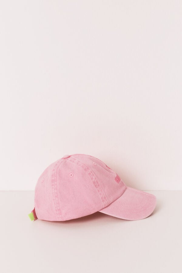 HI&BYE Roze pamučni podesivi kačket Roze