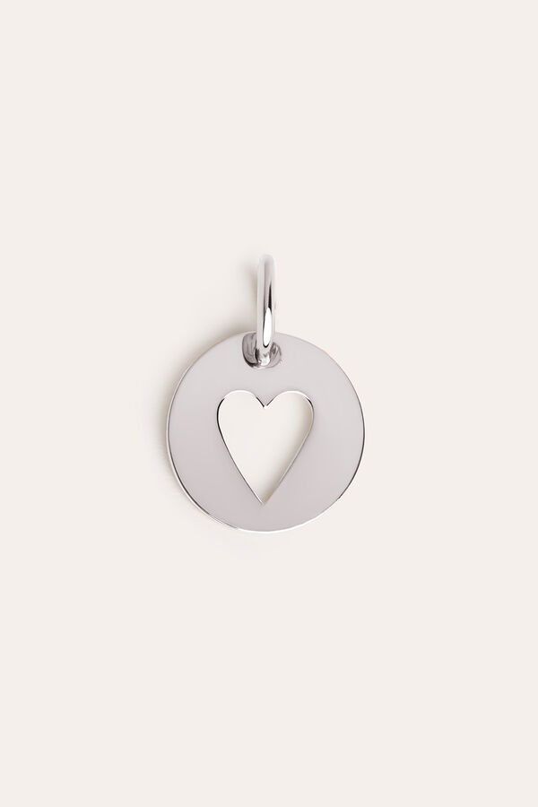 Womensecret Medallion Heart charm gris