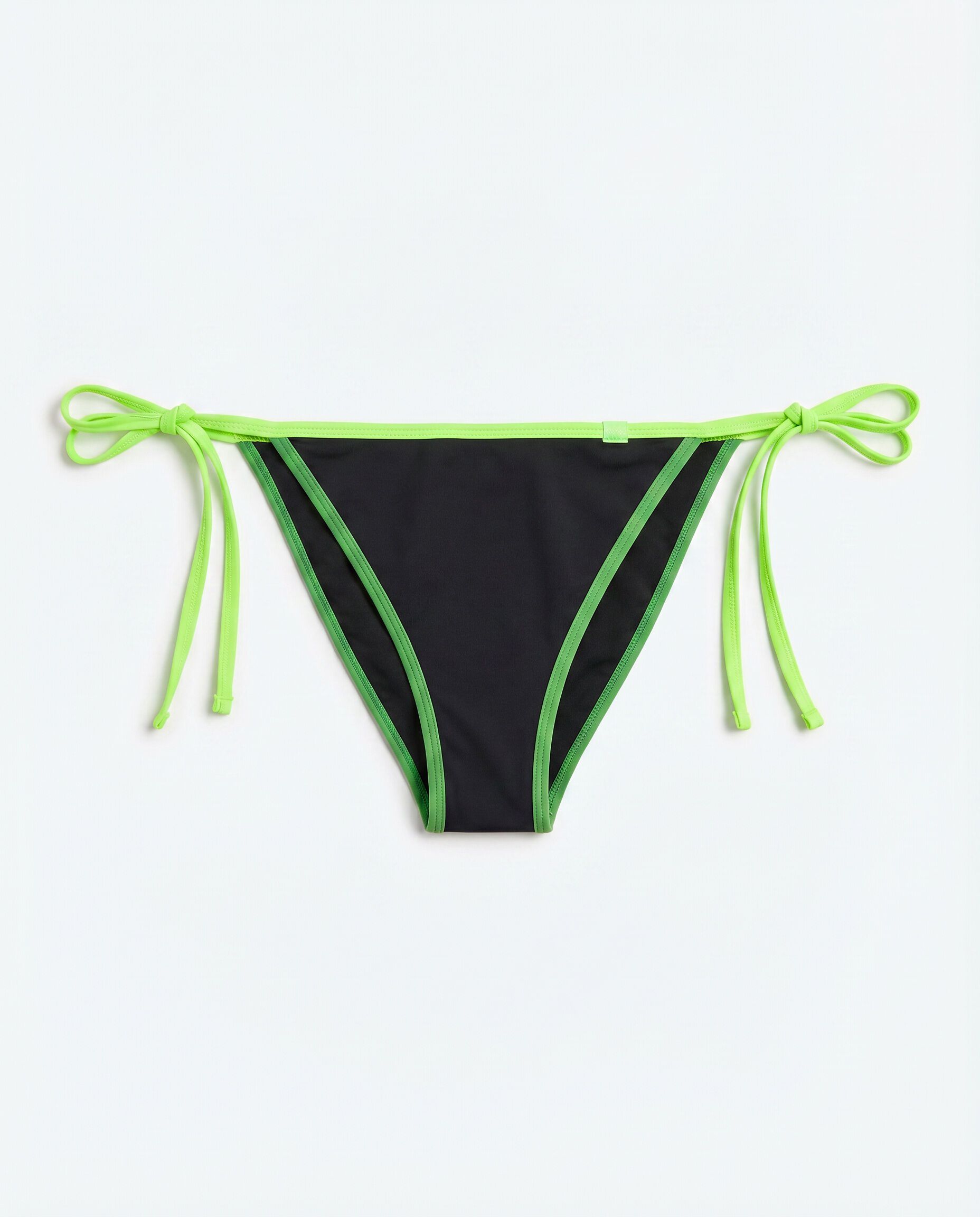 HI&BYE Crni donji deo bikinija brazilske gaćice sa trakama
