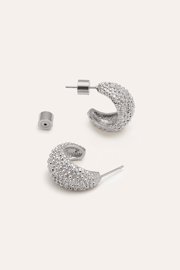 Singularu Pendientes Aro Antique Acero gris