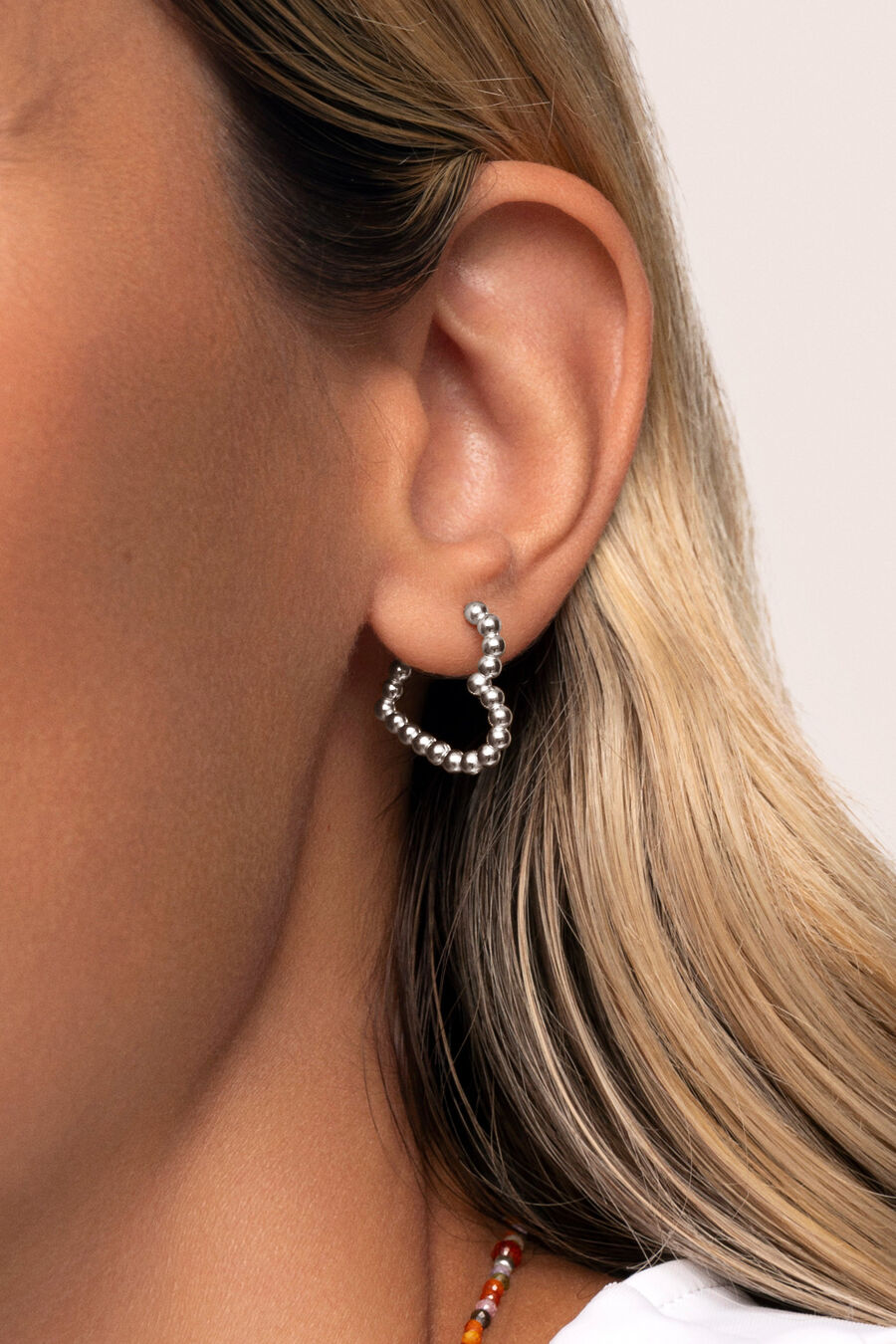 Pendientes Cora Dots Acero