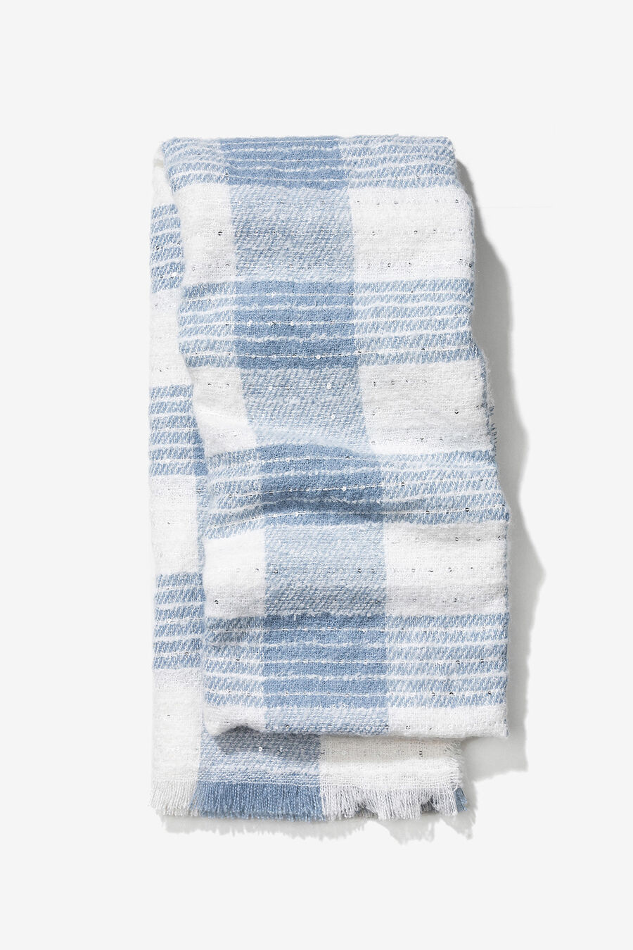 Bufanda a cuadros azul