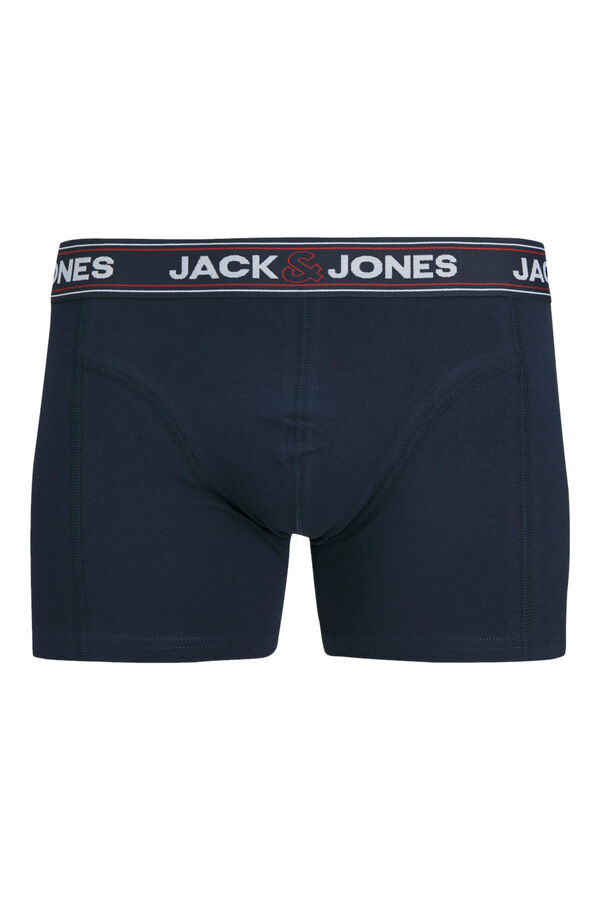 Jack & Jones Pack 3 b&oacute;xers de algod&atilde;o azul
