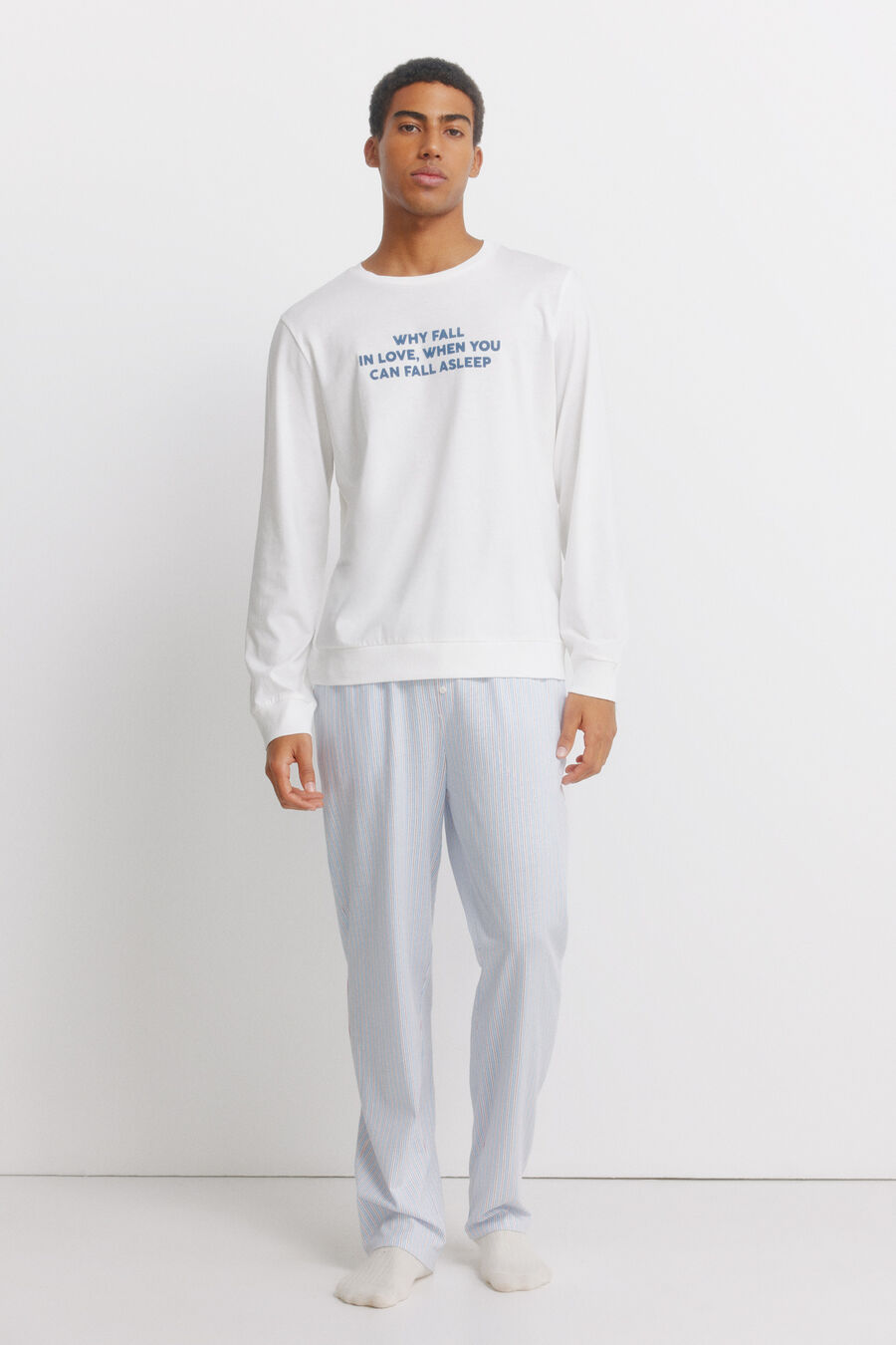 Pijama algodón mensaje