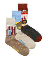 Jack & Jones Landscape socks 3 grey