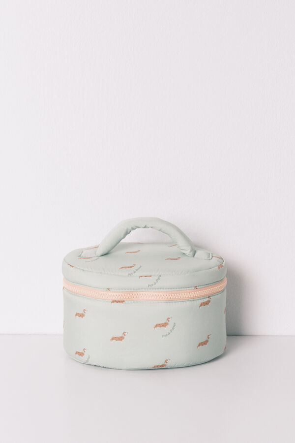 Women'secret Zeleni srednji neseser sa printom kuca Zelena