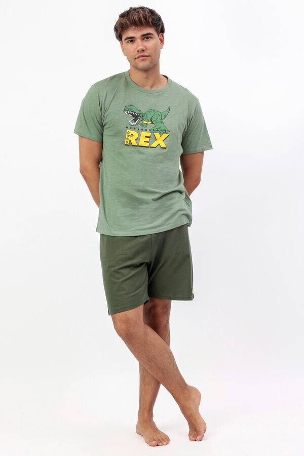 Admas Pijama curto dino Rex Toy Story verde