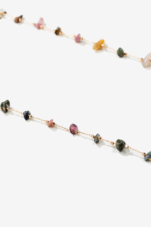 Vilanova Cadena de Gafas con Piedra Natural rosa