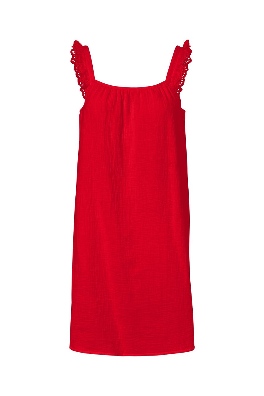 Vestido algodón orgánico volantes