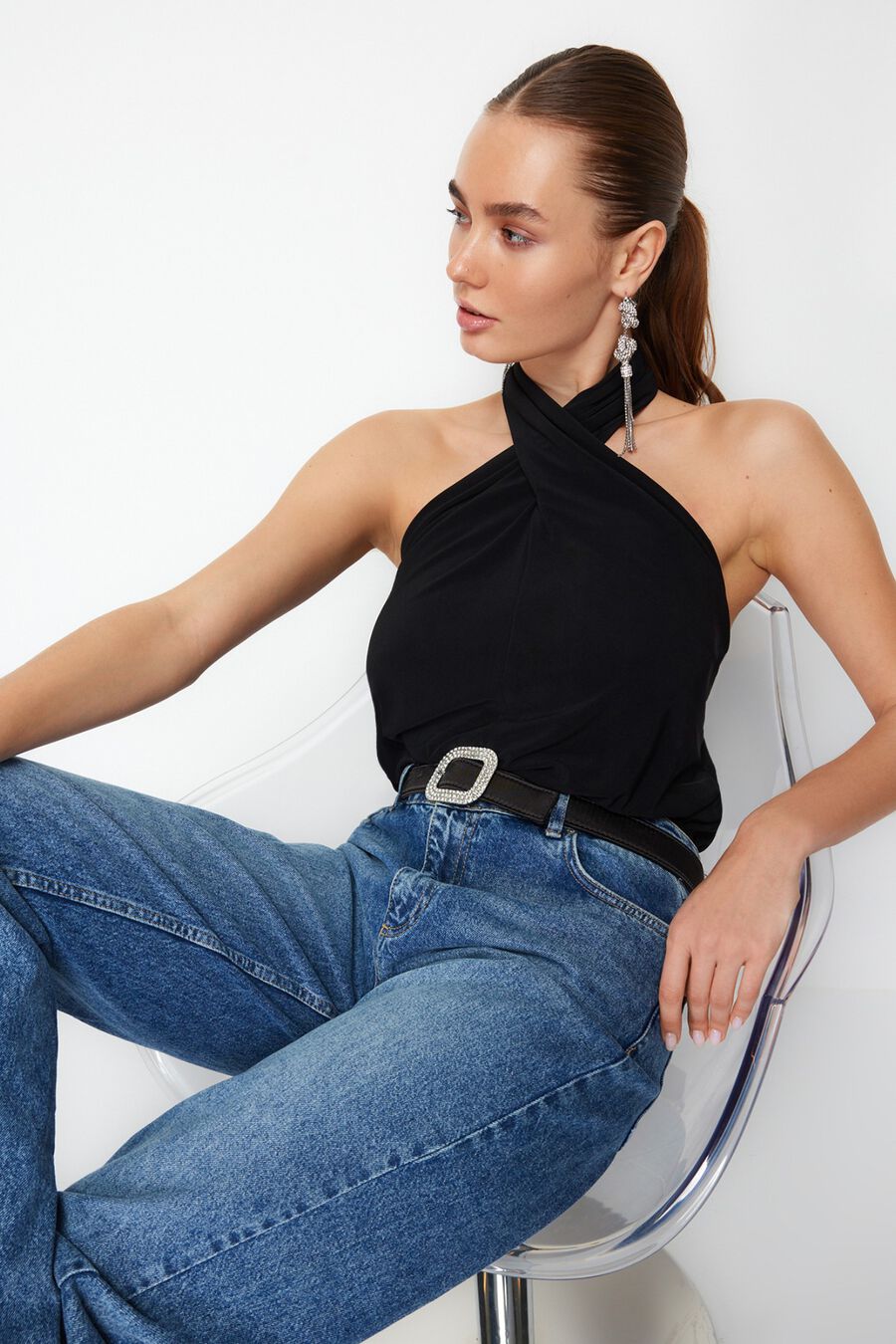 Body de punto manga larga