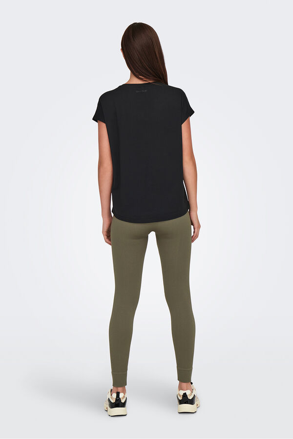 Only Play Camiseta manga corta deportiva negro