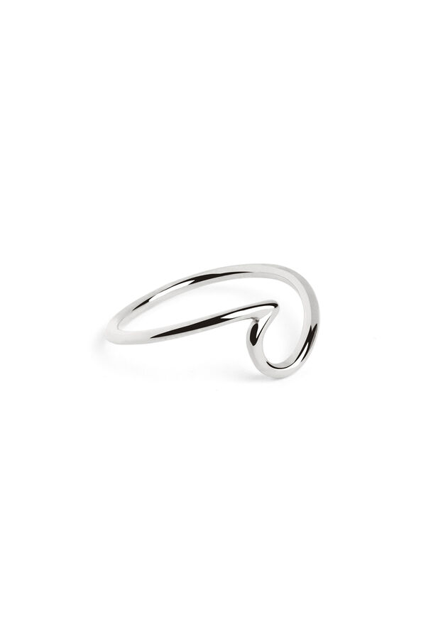 Womensecret Wave silver ring gris