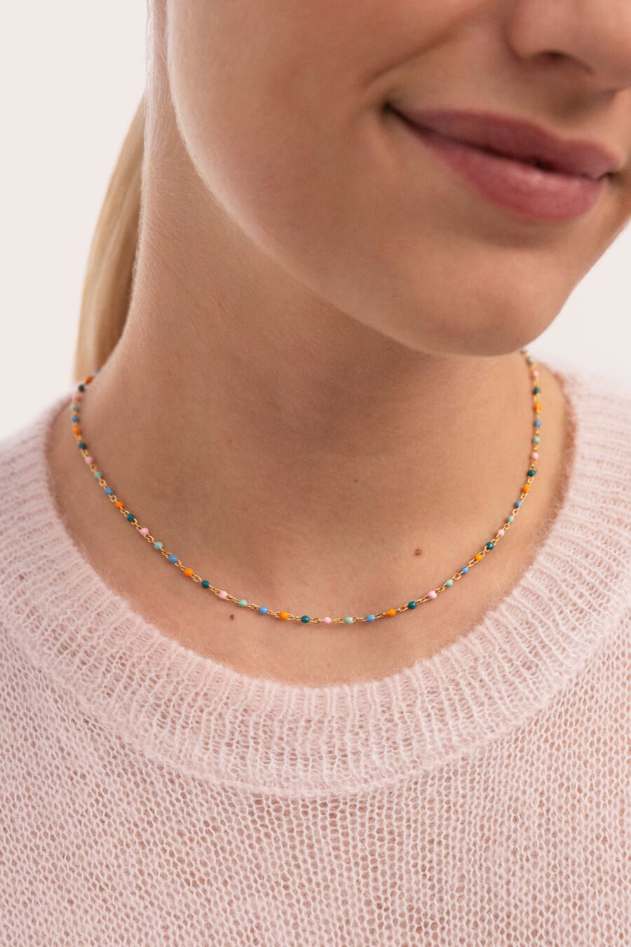 Collar Dots Alpine Baño Oro