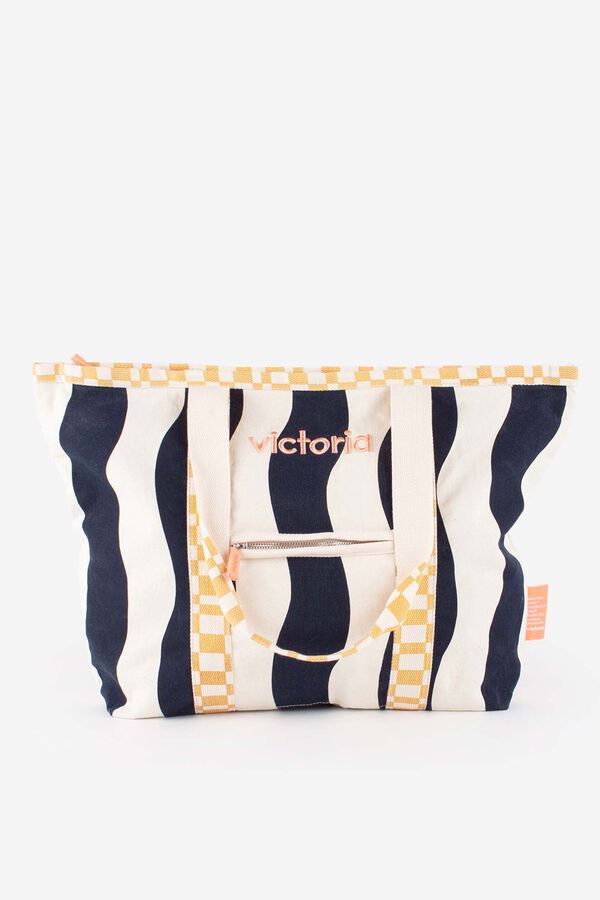 Victoria Bolso shopper lona azul