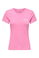 Only Play Camiseta deportiva b&aacute;sica algod&oacute;n rosa