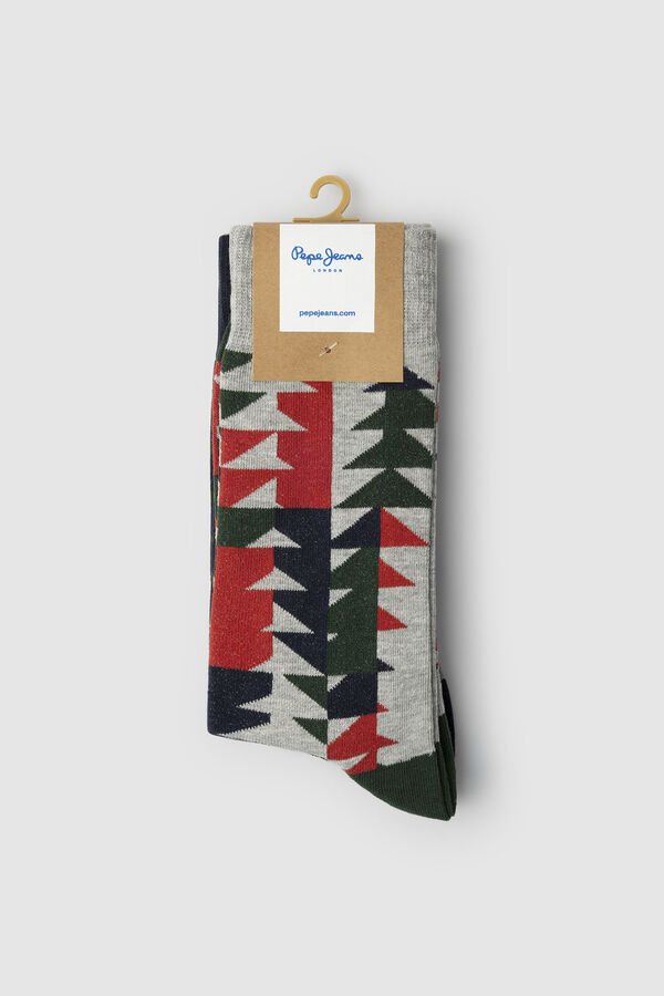 Pepe Jeans Pack de 3 calcetines rayas Navidad estampado