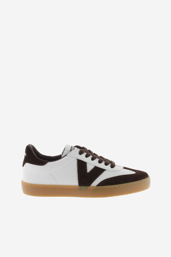 Victoria Zapatillas de efecto piel marr&oacute;n