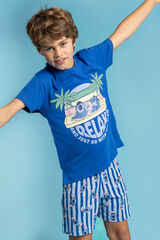 Admas Disney Stitch Waves Short Pajamas blue