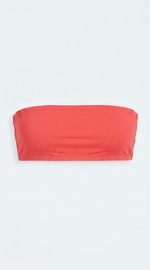 HI&BYE Crveni jednobojni top bikini bandeau Crvena