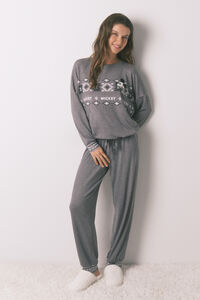 Women'secret Miki meka pleten duga pidžama