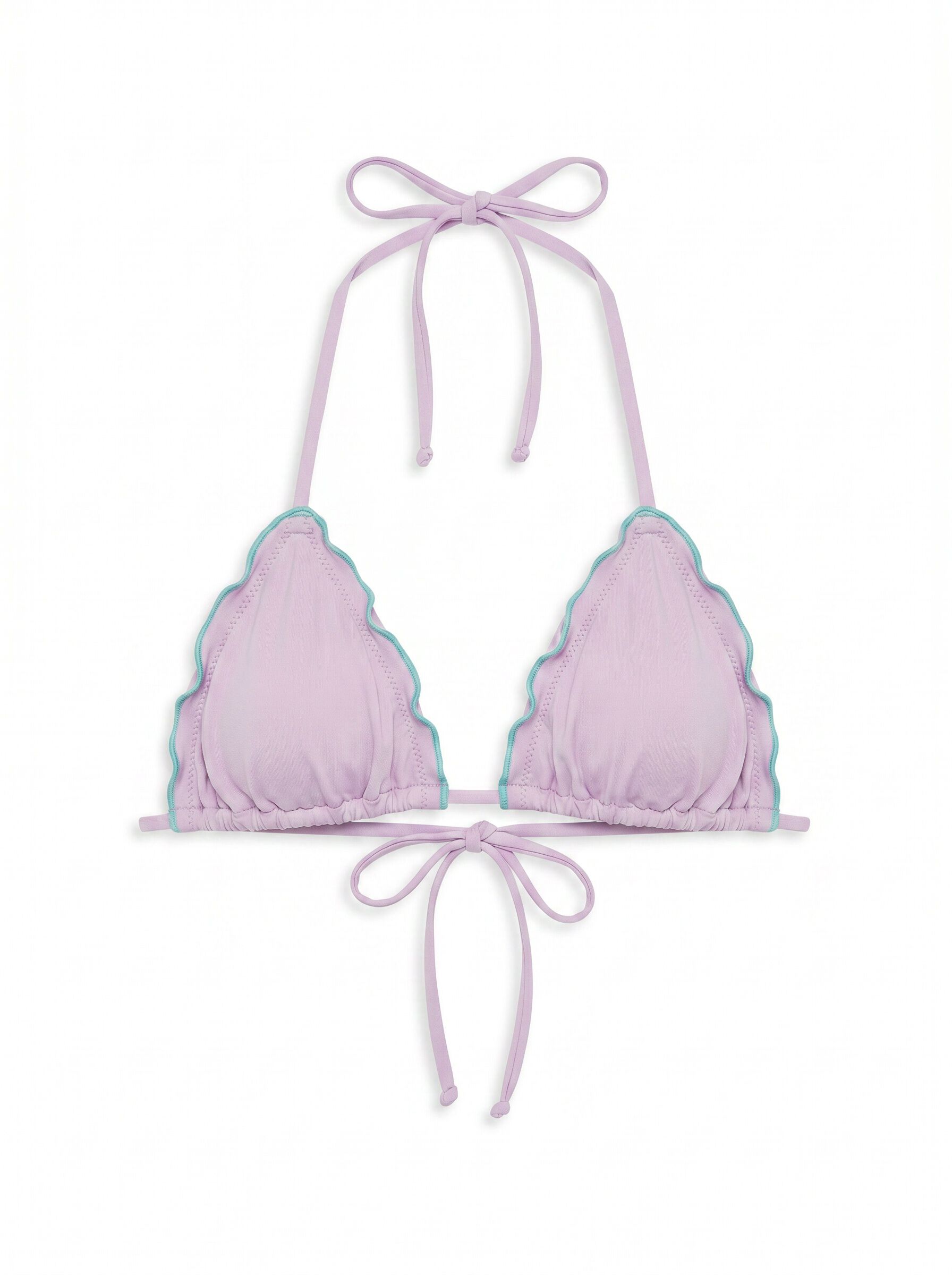 HI&BYE Lila trouglasti top bikinija