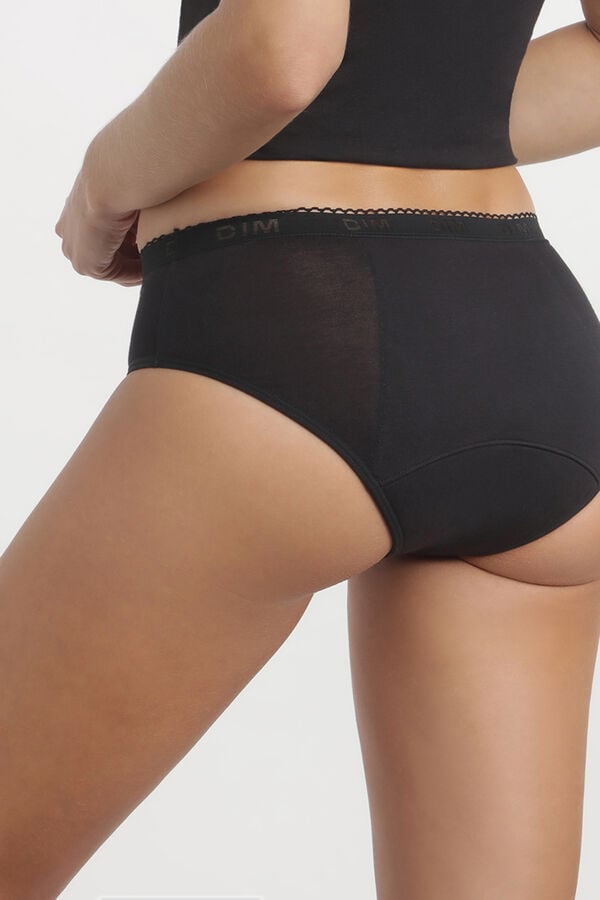 DIM Calcinha menstrual DIM de fluxo intenso para meninas  preto