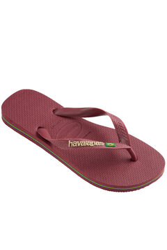 Havaianas Chinelos Hav. Logotipo da Brazil Garnet