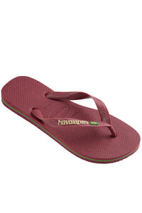 Havaianas Chinelos Hav. Logotipo da Brazil Garnet
