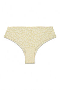 Women'secret Bež čipkaste &scaron;iroke brazilske gaćice