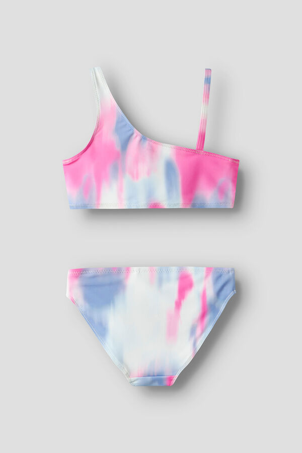 Name it Biqu&iacute;ni tie dye assim&eacute;trico de menina rosa