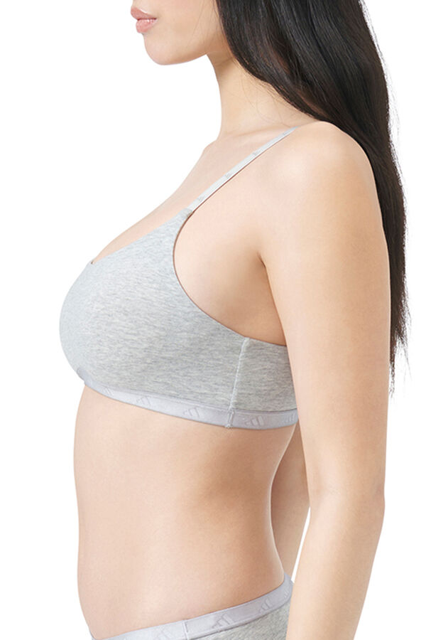 Adidas Active Essential Cotton Bra  Siva