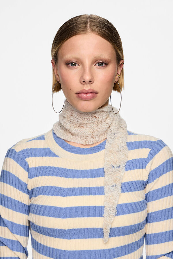 Pieces Bufanda corta blanco