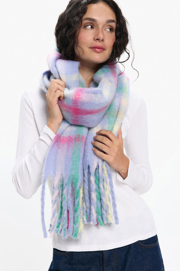 Pieces Bufanda de cuadros azul