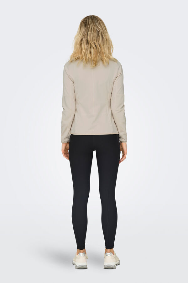 Only Play Casaco t&eacute;cnico gola alta cinzento